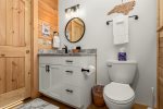 Guest Bathroom offers custom tile shower